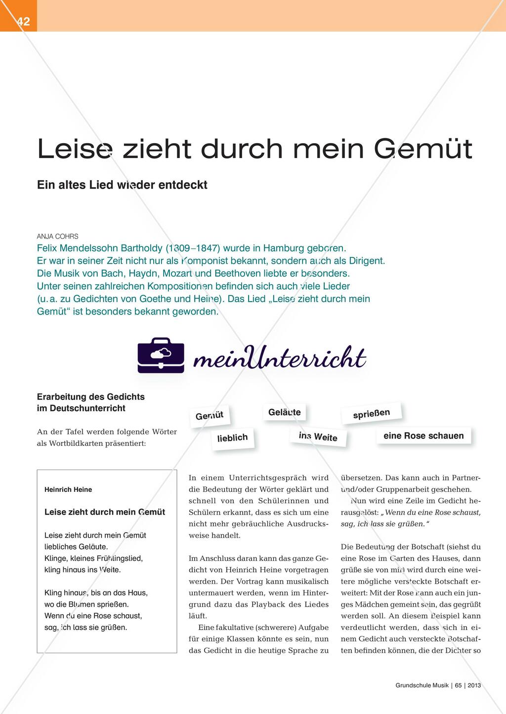Leise zieht durch mein Gemüt - Ein altes Lied wieder entdeckt Preview 1