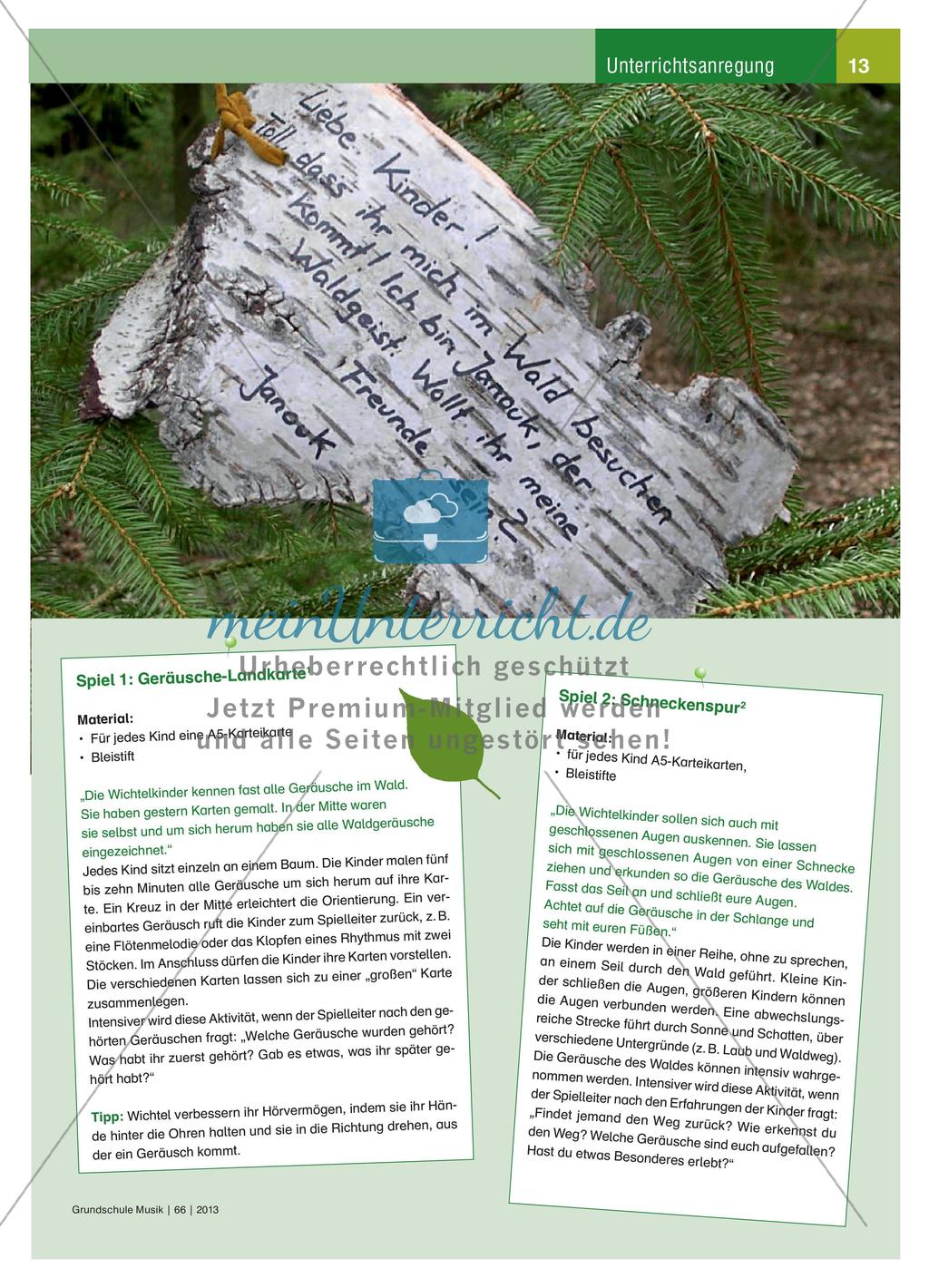 Ein Wandertag im Wald: Lausch- und Hörspiele in der Natur Preview 2