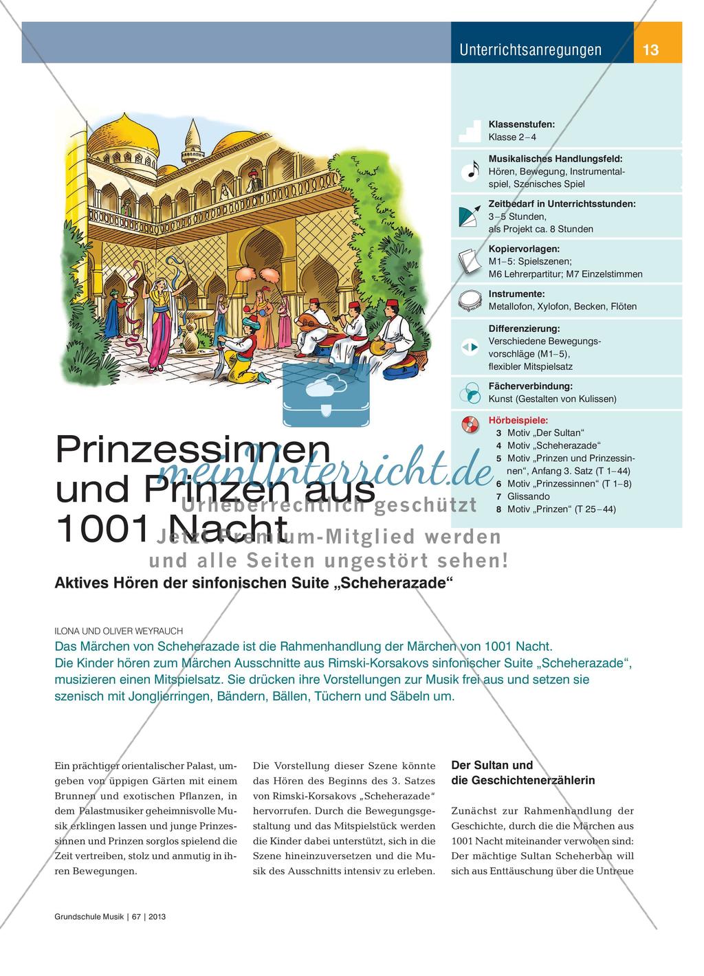 Prinzessinnen und Prinzen aus 1001 Nacht - Aktives Hören der sinfonischen Suite „Scheherazade“ Preview 1