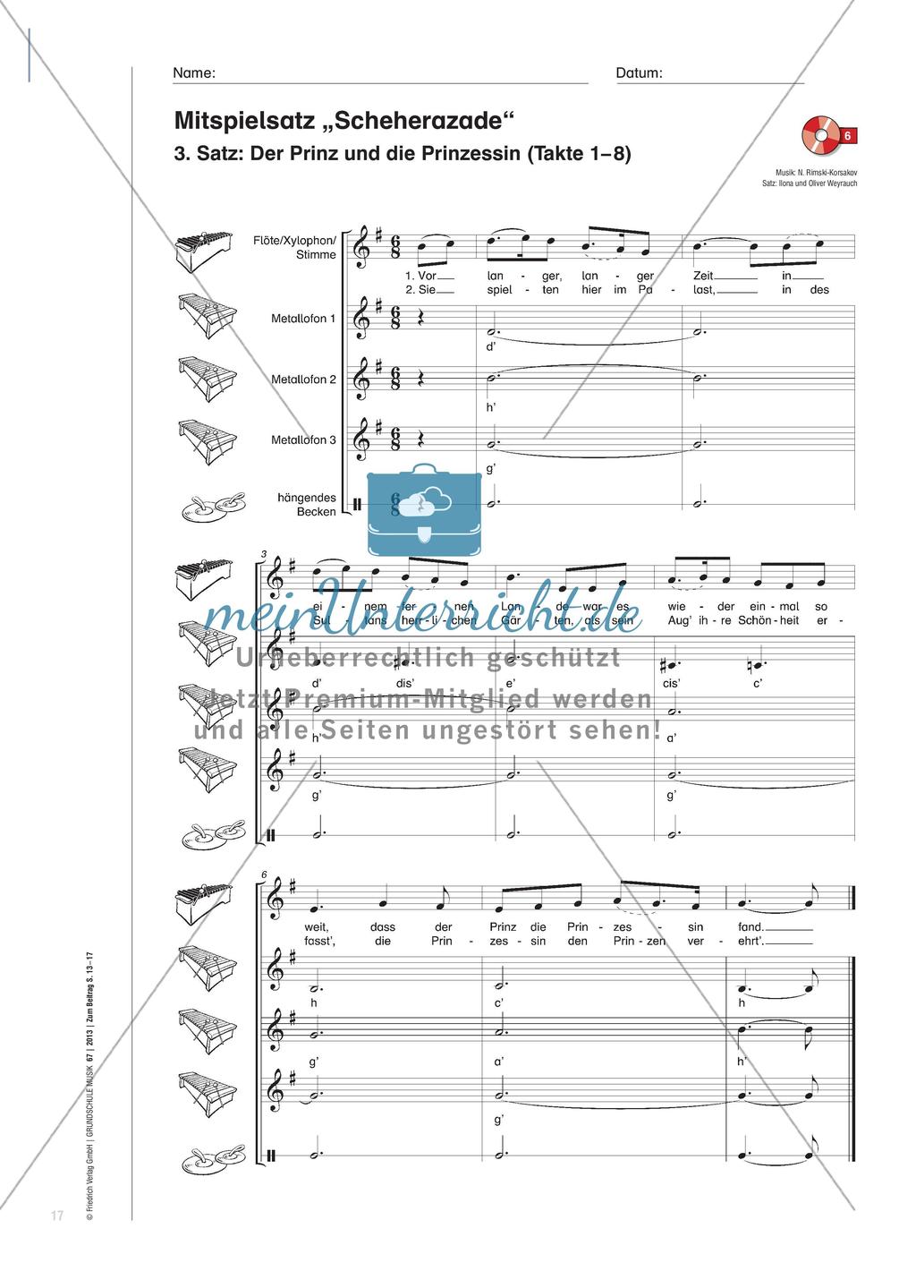 Prinzessinnen und Prinzen aus 1001 Nacht - Aktives Hören der sinfonischen Suite „Scheherazade“ Preview 5