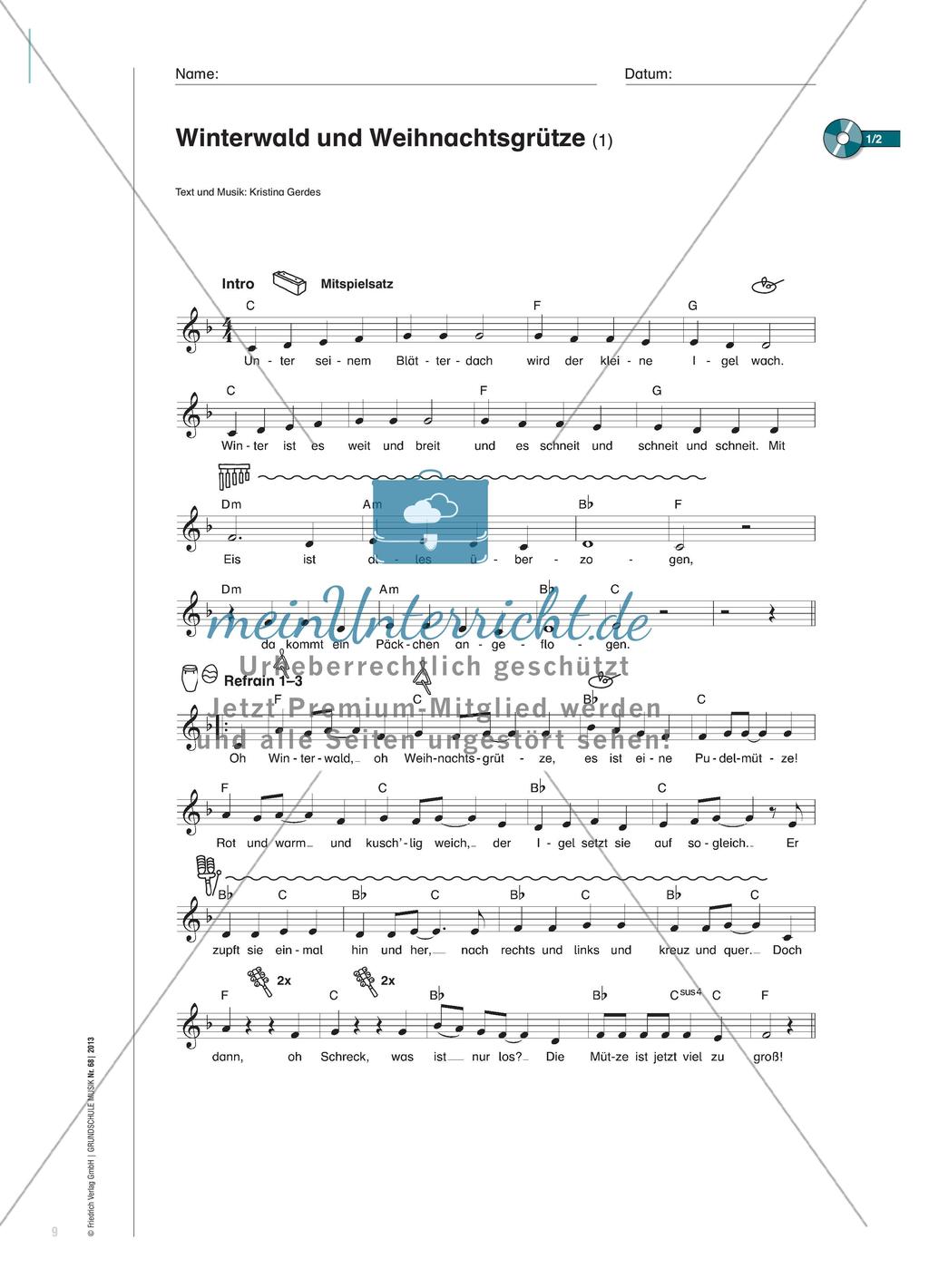Eine rote Mütze für den Igel: Eine herzerwärmende Weihnachtsgeschichte für jüngere Schülerinnen und Schüler Preview 6