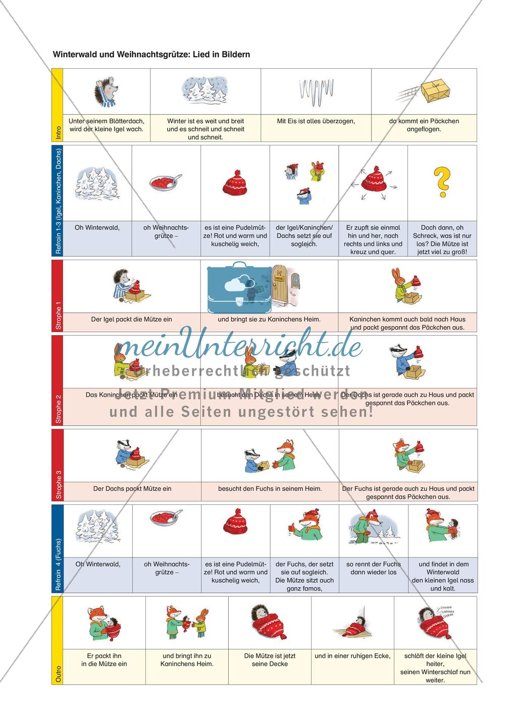 Eine rote Mütze für den Igel: Eine herzerwärmende Weihnachtsgeschichte für jüngere Schülerinnen und Schüler Preview 9