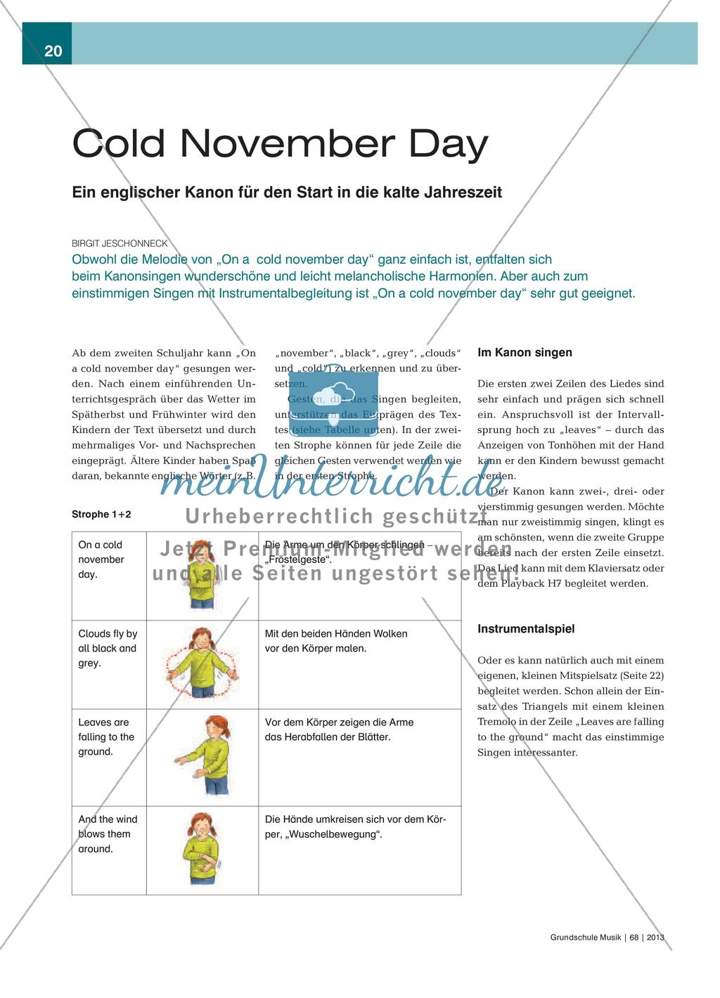 Cold November Day: Ein englischer Kanon für den Start in die kalte Jahreszeit Preview 1