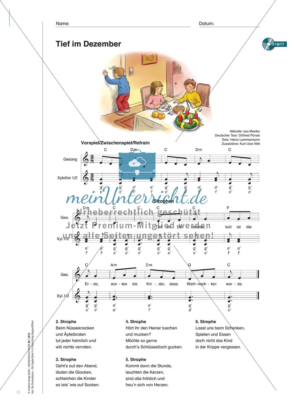 Tief im Dezember: Besinnliches Singen und Klassenmusizieren Preview 4