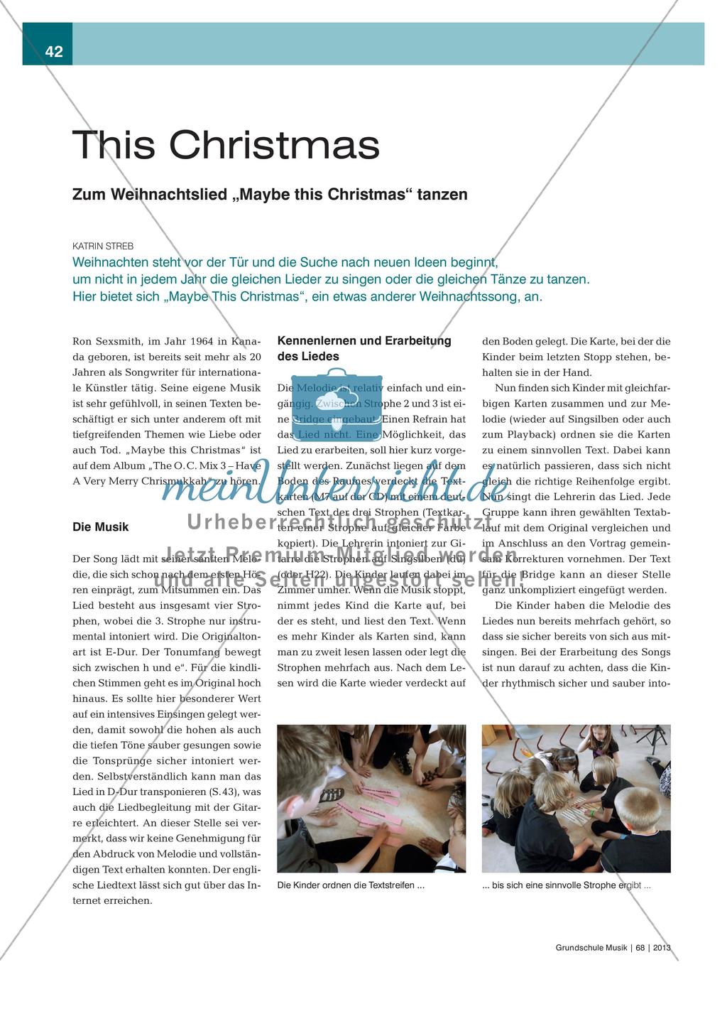Tanzen zum Weihnachtslied „Maybe this Christmas“ Preview 1