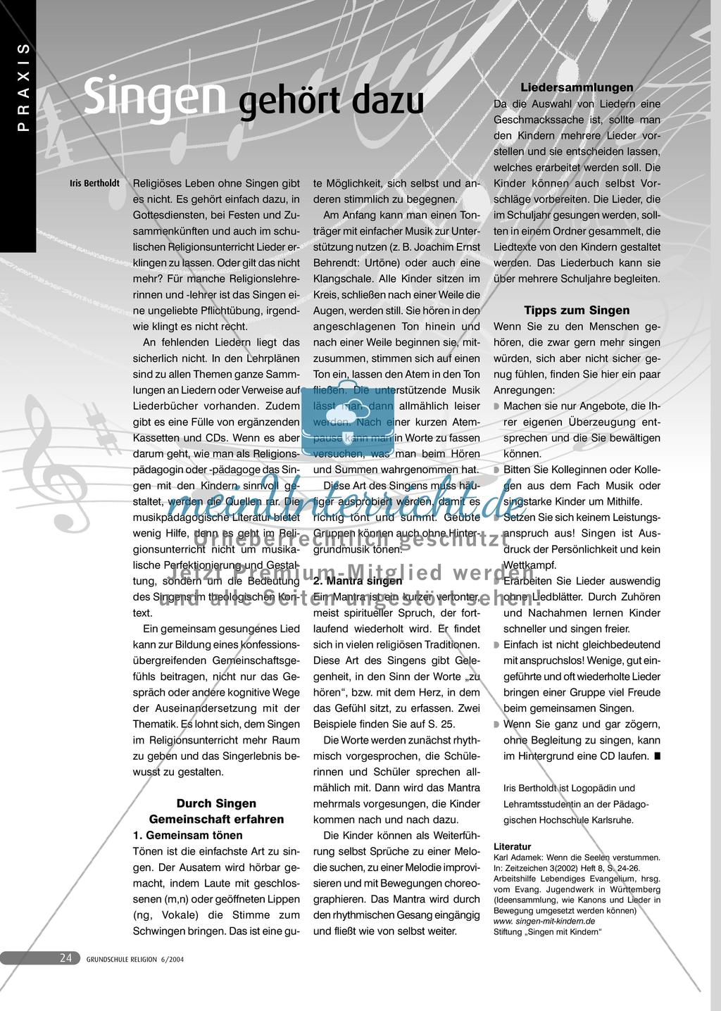 Singen gehört dazu Preview 1
