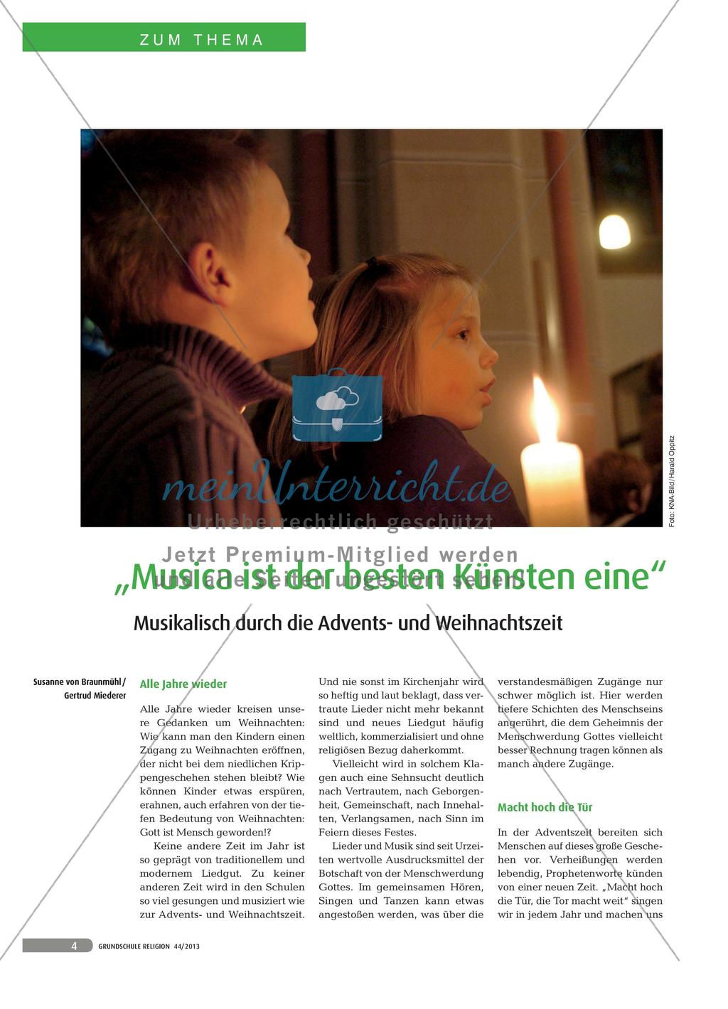 „Musica ist der besten Künste eine“ - Musikalisch durch die Advent- und Weihnachtszeit Preview 1