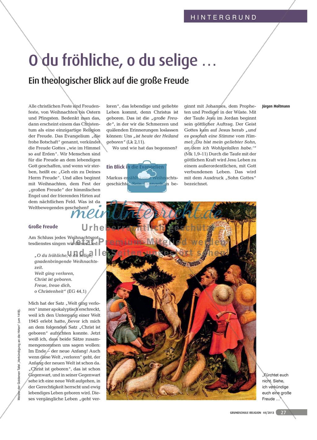 O du fröhliche, o du selige … - Ein theologischer Blick auf die große Freude Preview 1