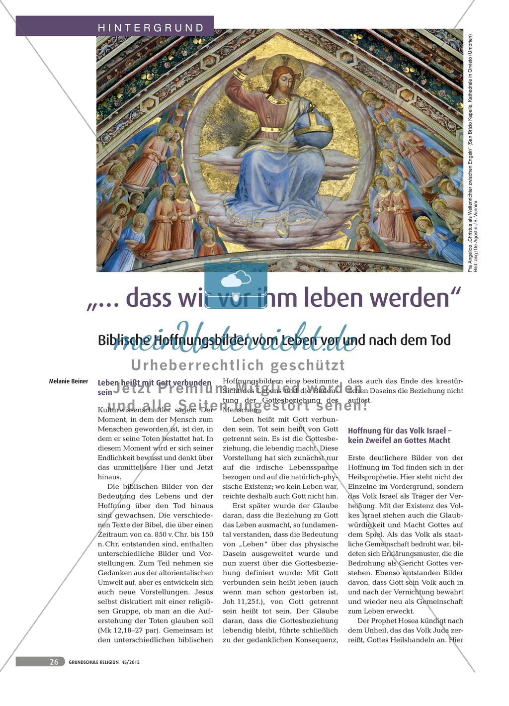 „… dass wir vor ihm leben werden“ - Biblische Hoffnungsbilder vom Leben vor und nach dem Tod Preview 1