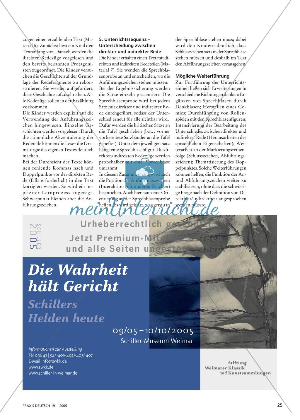 Spricht wer? Wer spricht? - Die Anführungszeichen bei der direkten Rede Preview 6