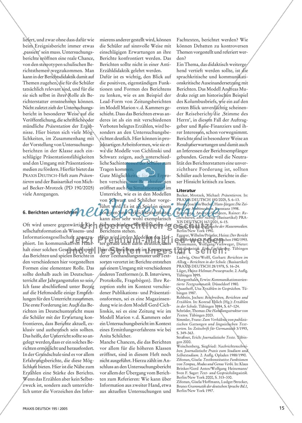 „Der Stand der Dinge“ - Berichten und Berichte Preview 10