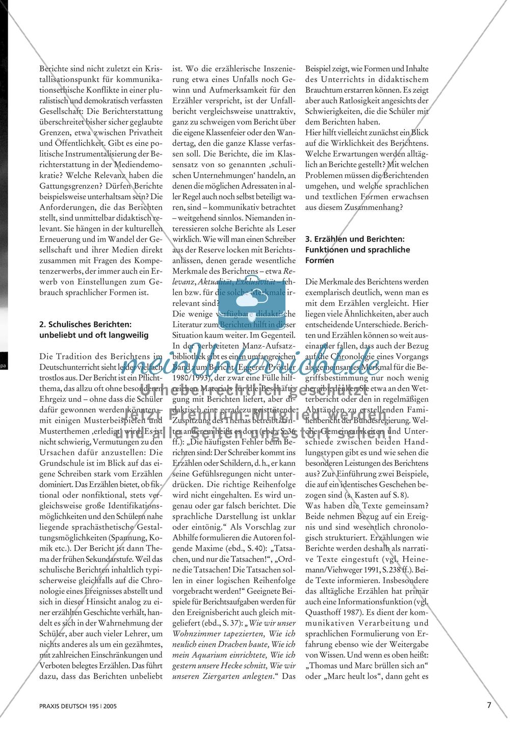 „Der Stand der Dinge“ - Berichten und Berichte Preview 2