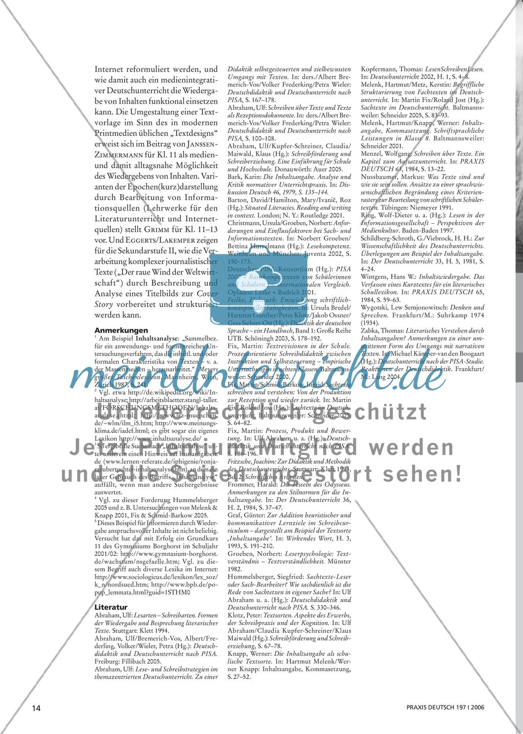 Inhalte wiedergeben: Informationen verarbeiten – Texte reformulieren - meinUnterricht