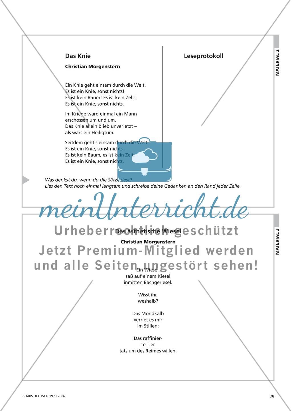 Literarische Texte im Kontext sehen - Plakate zu Autoren erstellen