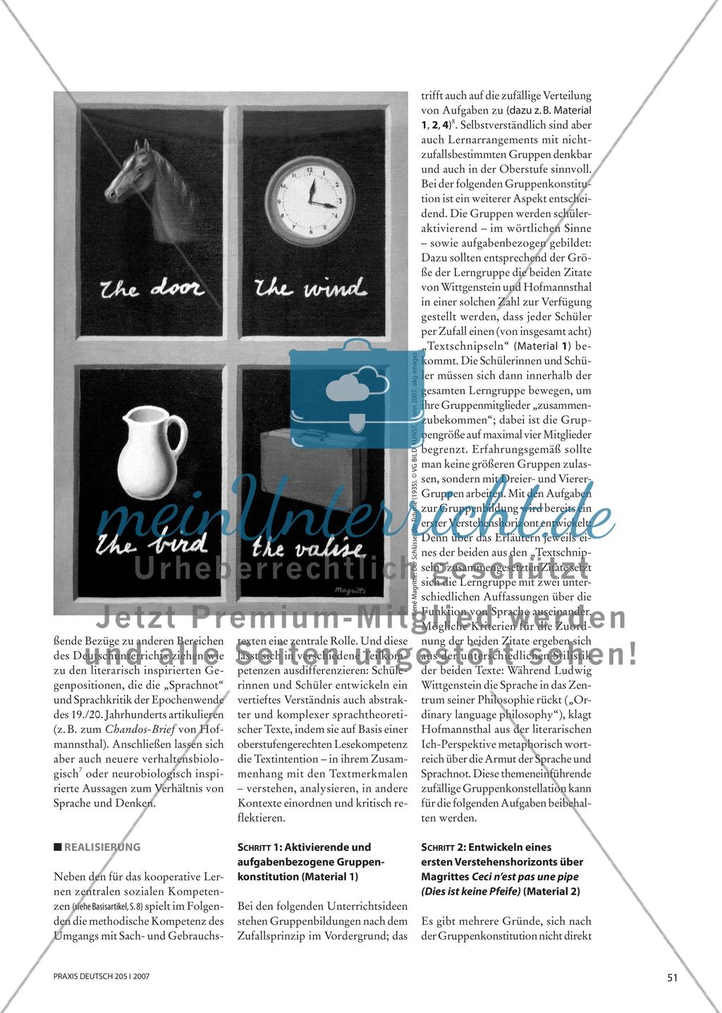 Formt die Grammatik den Gedanken? - Mit kooperativen Verfahren das Verständnis anspruchsvoller Sachtexte erleichtern Preview 2