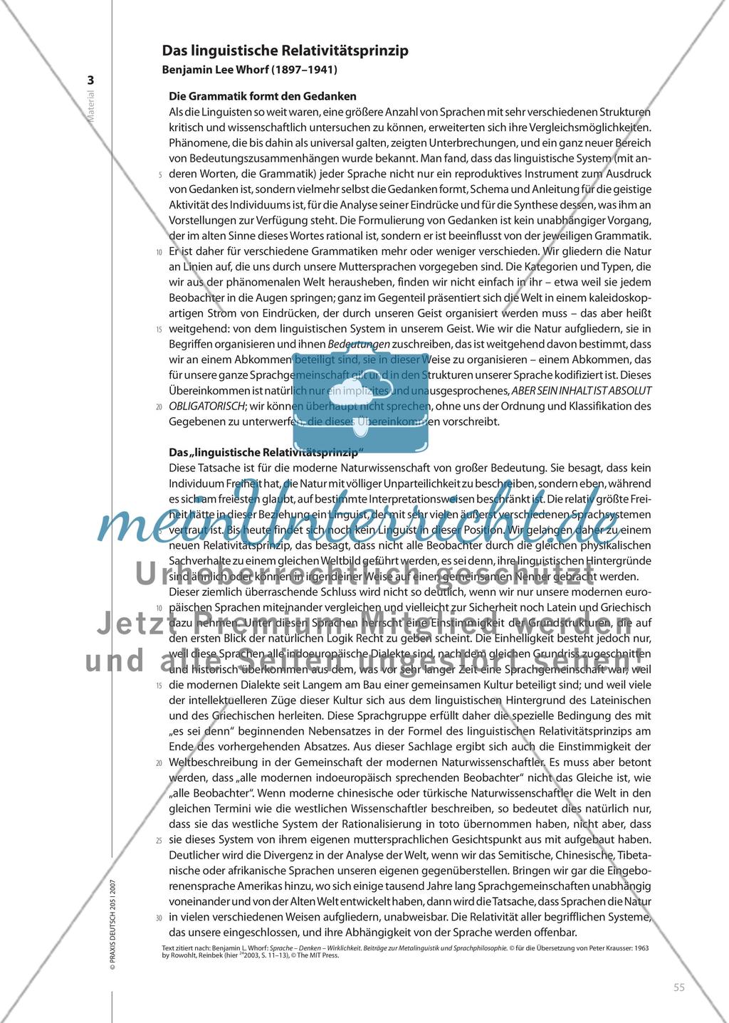 Formt die Grammatik den Gedanken? - Mit kooperativen Verfahren das Verständnis anspruchsvoller Sachtexte erleichtern Preview 6