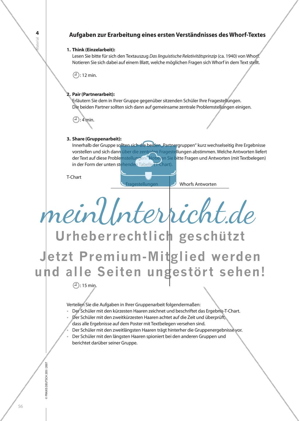Formt die Grammatik den Gedanken? - Mit kooperativen Verfahren das Verständnis anspruchsvoller Sachtexte erleichtern Preview 7