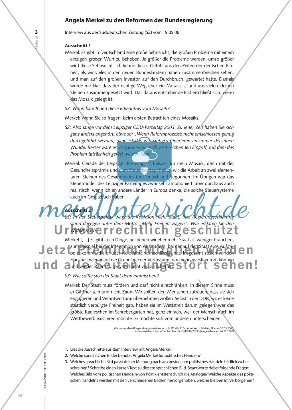 Sprachbilder in der Politik - Analogien als Strategie der Meinungsbeeinflussung Preview 5
