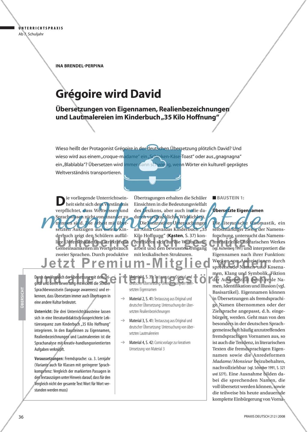 Grégoire wird David Preview 1
