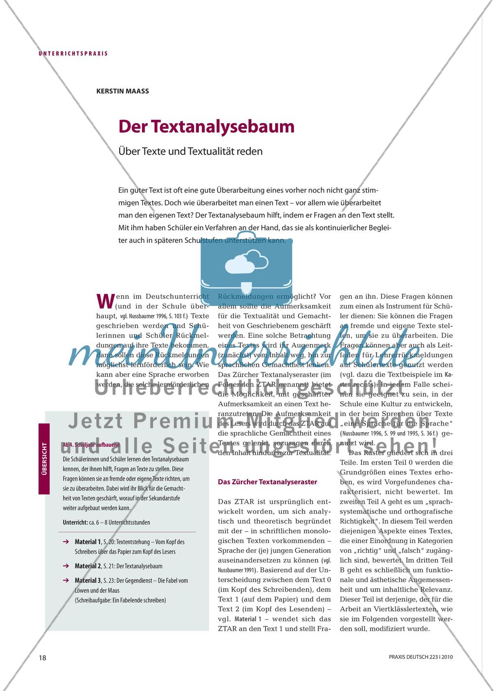 Der Textanalysebaum - Über Texte und Textualität reden Preview 1