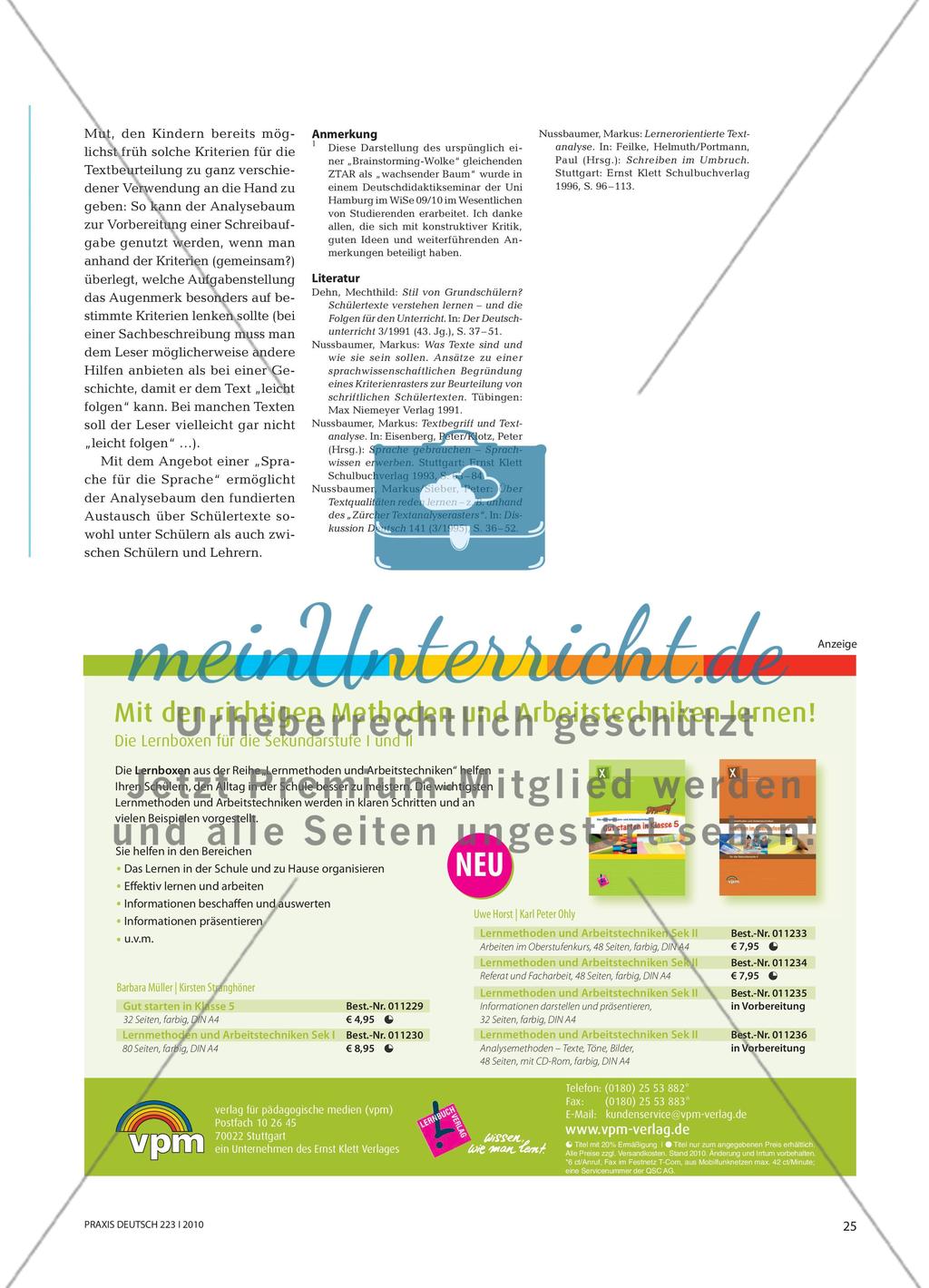 Der Textanalysebaum - Über Texte und Textualität reden Preview 8