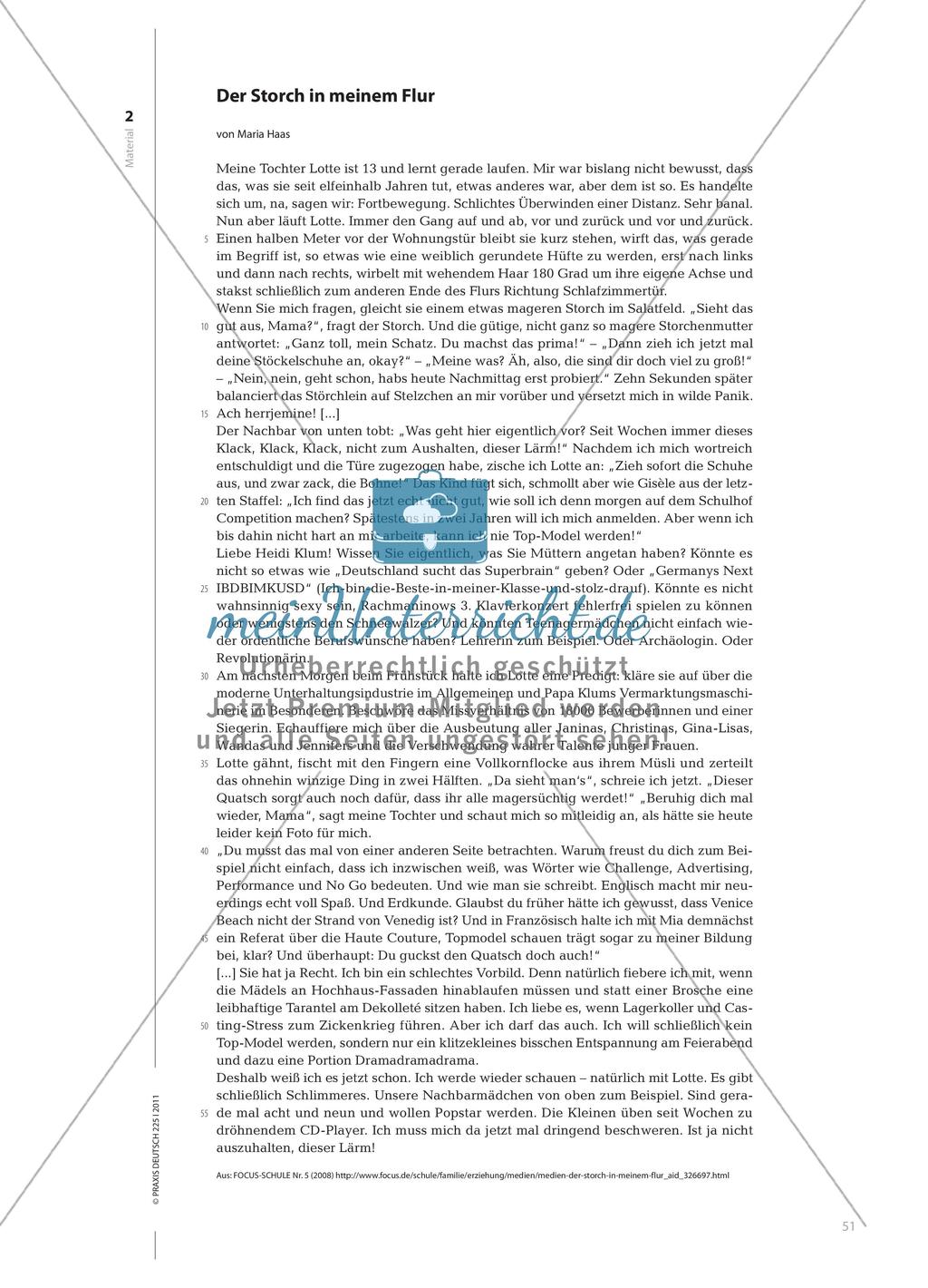 Erarbeitung und Anwendung der Merkmale und Struktur einer Glosse Preview 5
