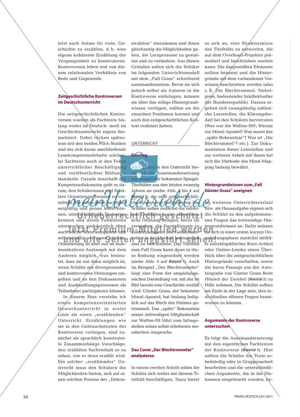 Die Kontroverse um den „Fall Günter Grass“: Analyse und Reflexion Preview 3