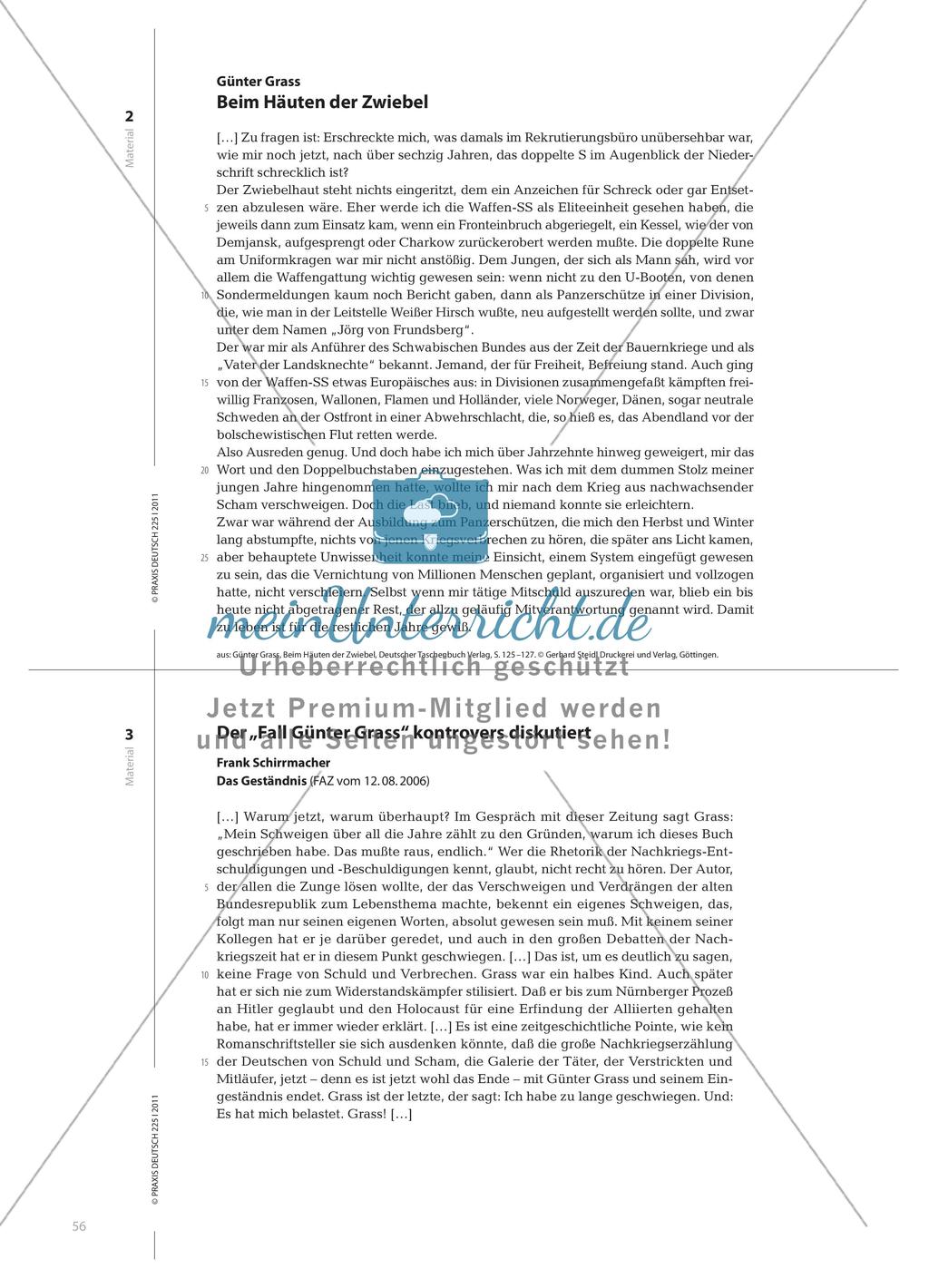 Die Kontroverse um den „Fall Günter Grass“: Analyse und Reflexion Preview 5