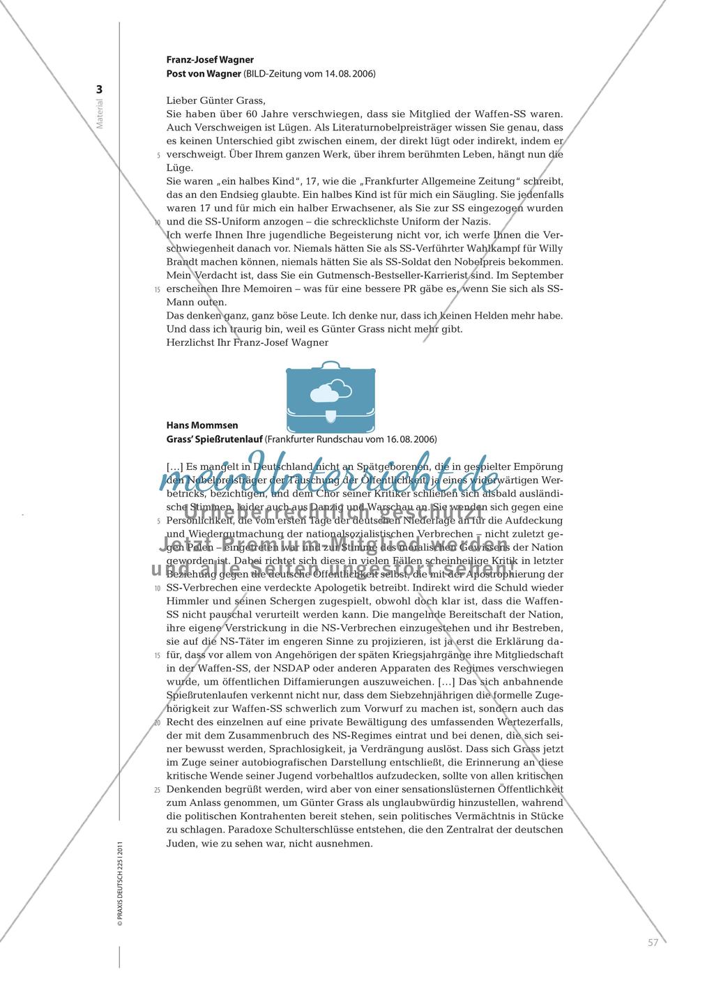 Die Kontroverse um den „Fall Günter Grass“: Analyse und Reflexion Preview 6