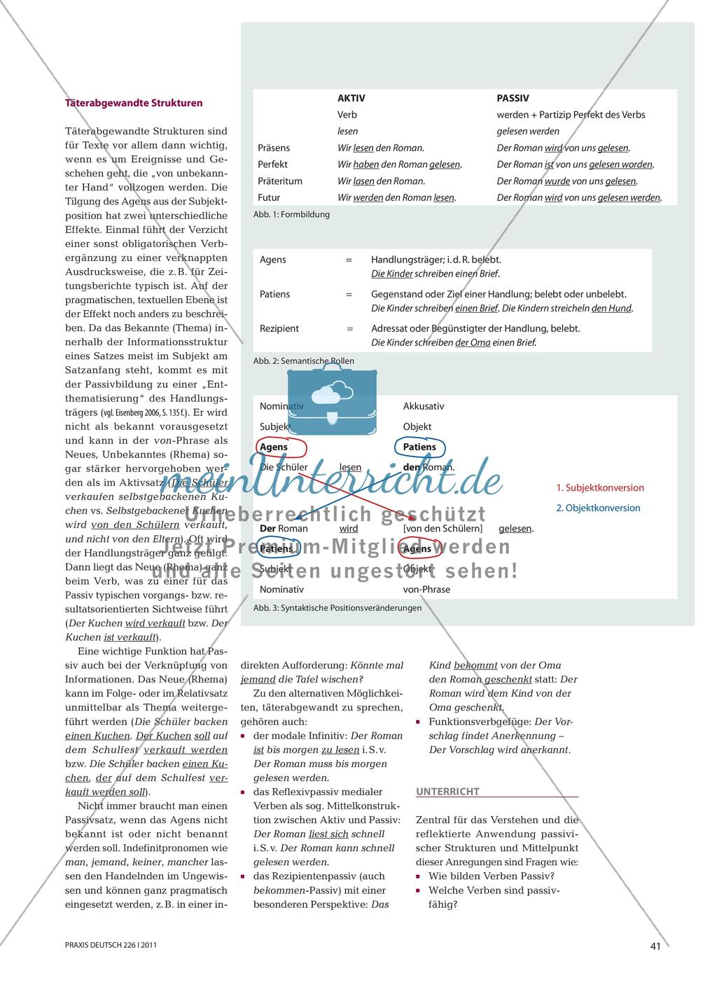 Aus zwei Richtungen sprechen - Aktiv- und Passivformen des Verbs Preview 2