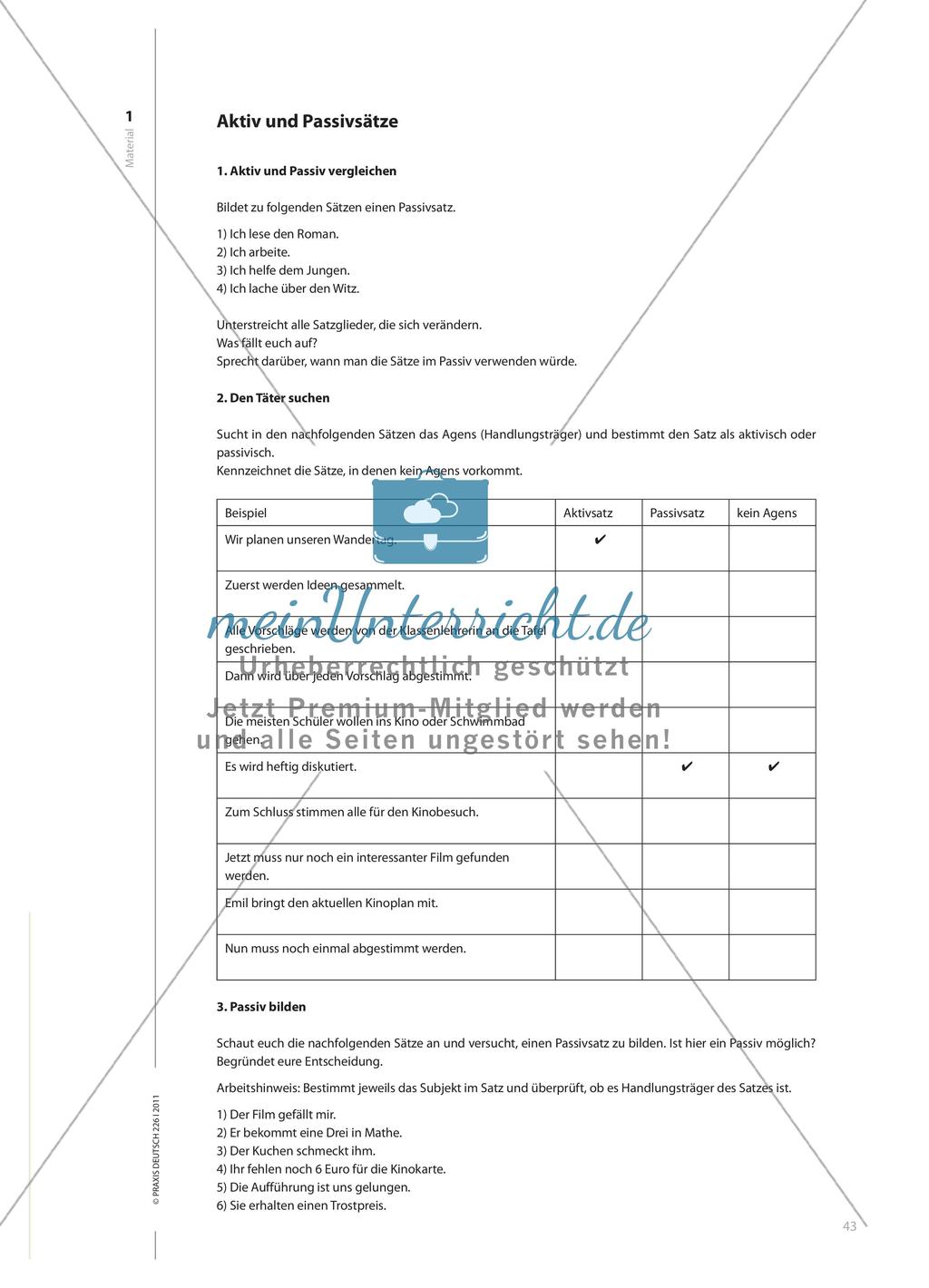 Aus zwei Richtungen sprechen - Aktiv- und Passivformen des Verbs Preview 4