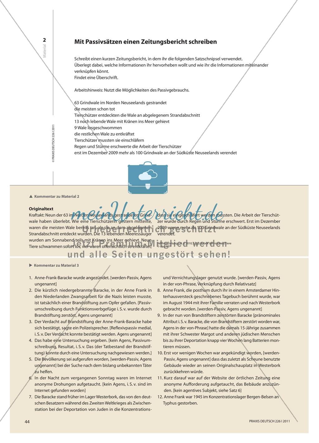 Aus zwei Richtungen sprechen - Aktiv- und Passivformen des Verbs Preview 5