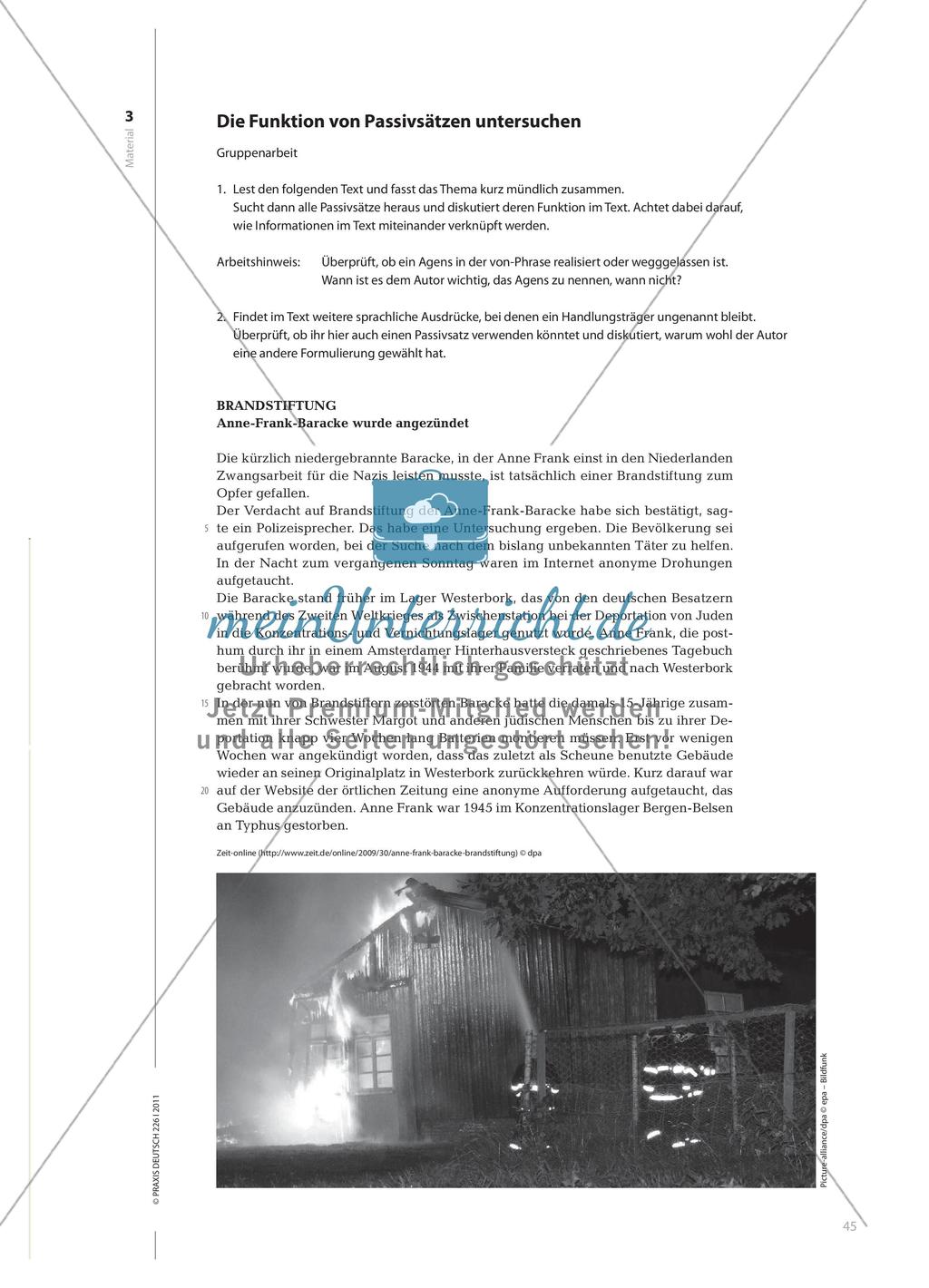 Aus zwei Richtungen sprechen - Aktiv- und Passivformen des Verbs Preview 6
