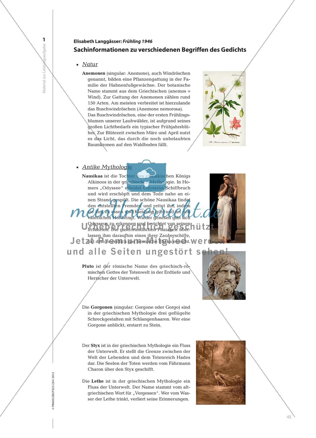 Frühling 1946 - Gedichtinterpretation mit dem Schwerpunkt einer komplexen Kontextualisierung Preview 4