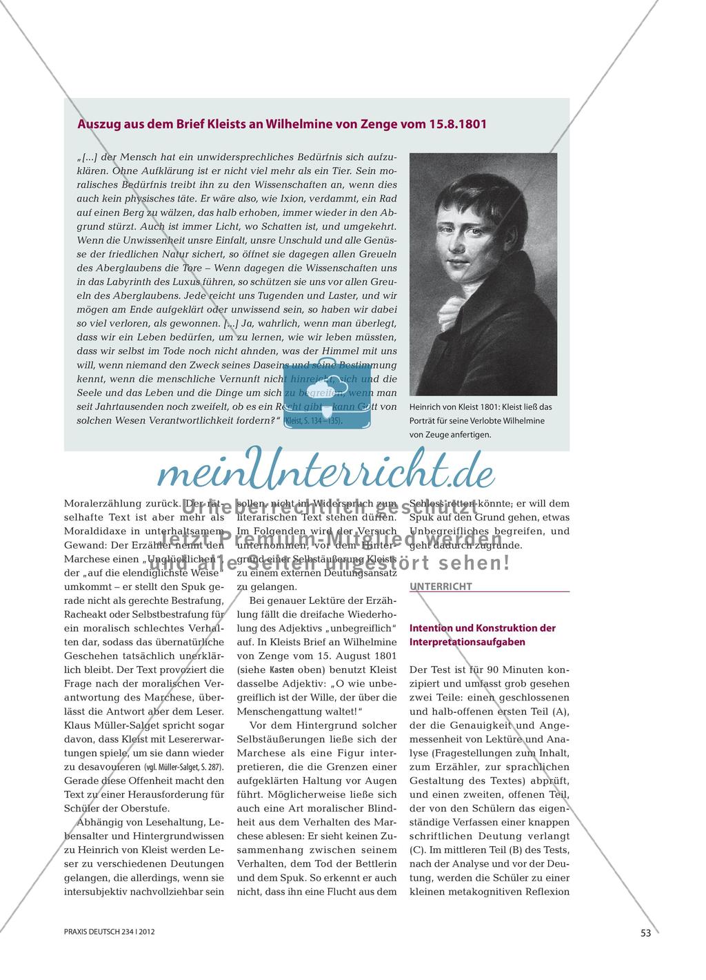 Das Bettelweib von Locarno - Aus einer Leistungsaufgabe lernen Preview 3