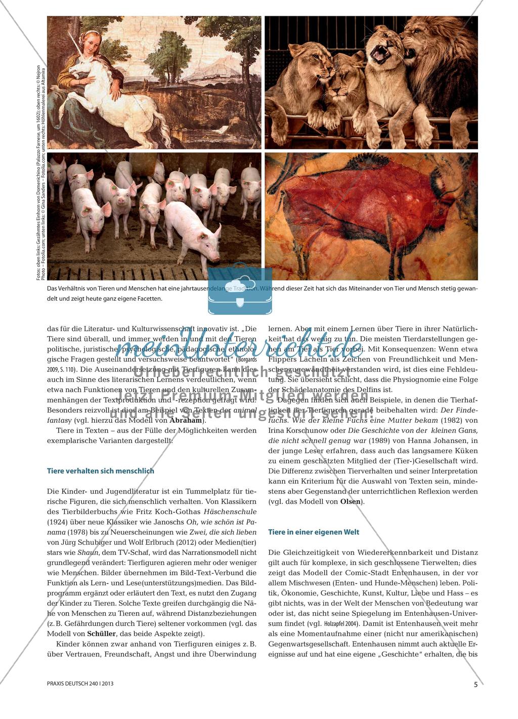 „Hund – Katze – Maus“: Tiere in Texten Preview 2
