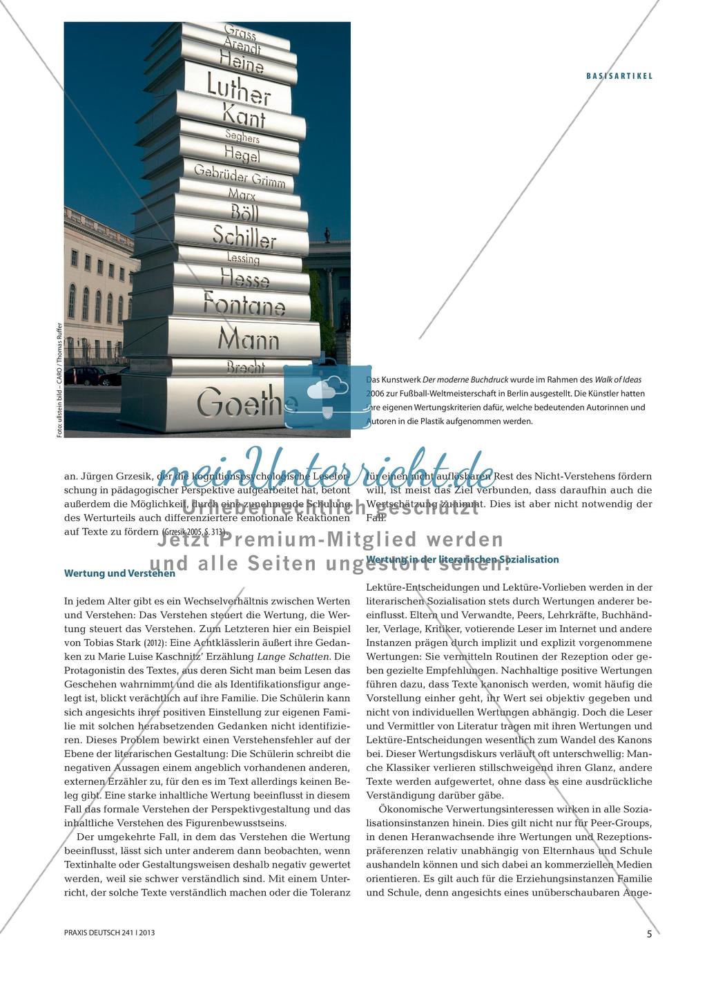 Literarische Texte werten Preview 2