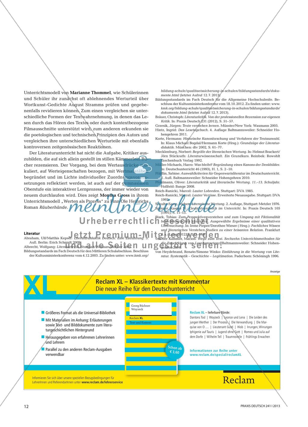 Literarische Texte werten Preview 9