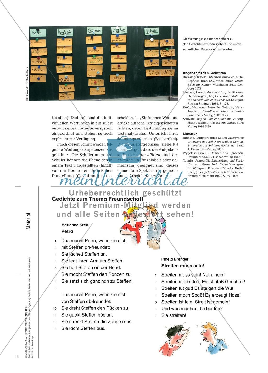 Streiten muss sein!? - Ein Gedicht auswählen und über Wertungen sprechen Preview 4
