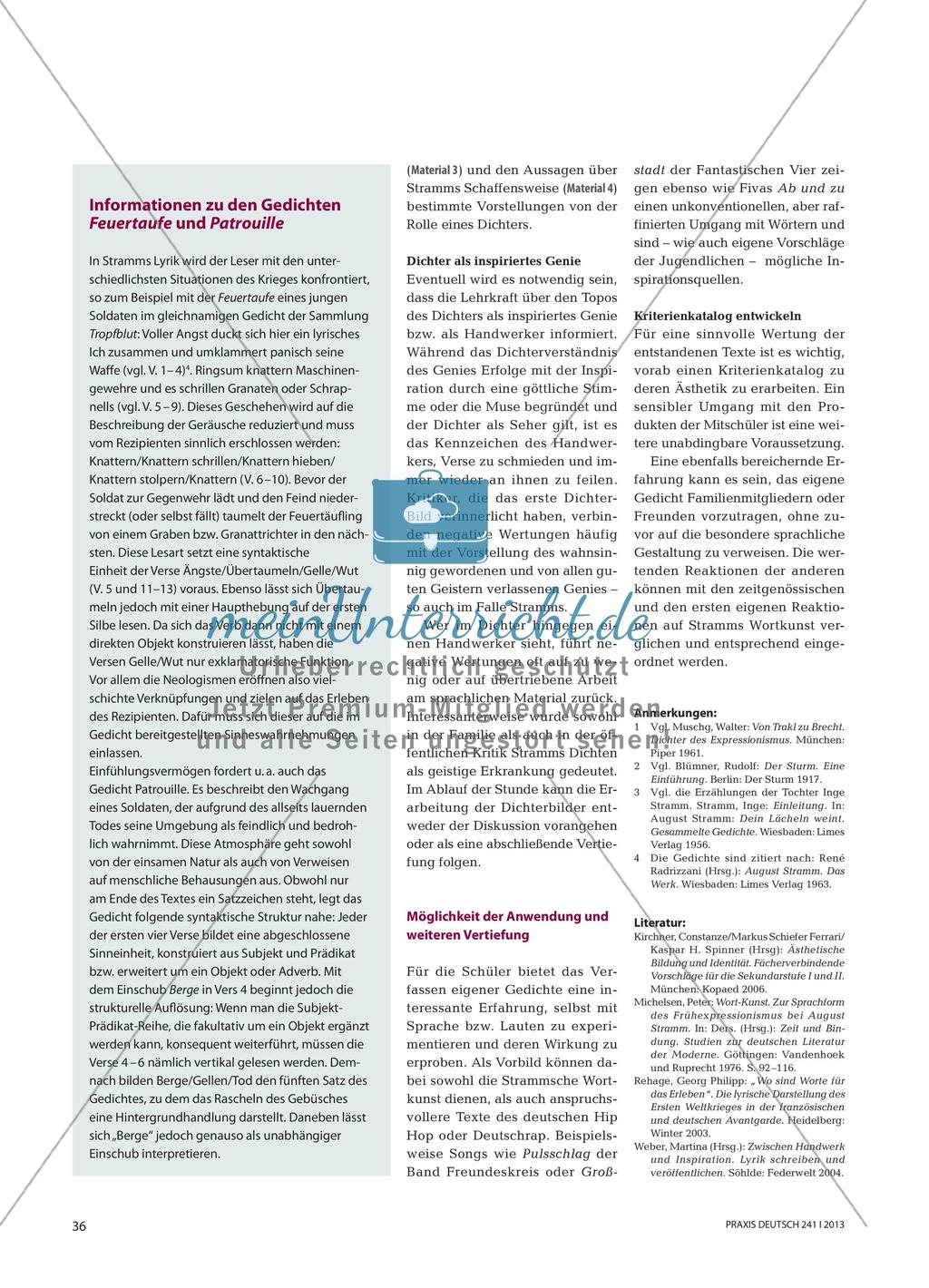 Die Wortkunst August Stramms - Eigene und fremde Wertungen diskutieren Preview 4