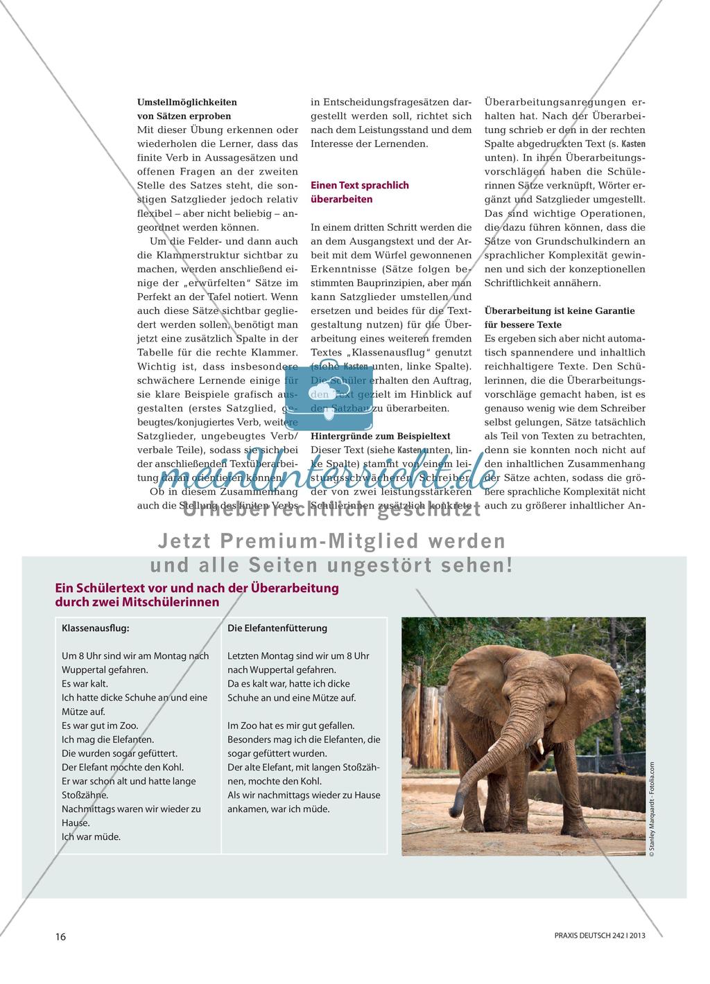 Sätze wie zusammengewürfelt … - Satzstrukturen in Texten überarbeiten Preview 3
