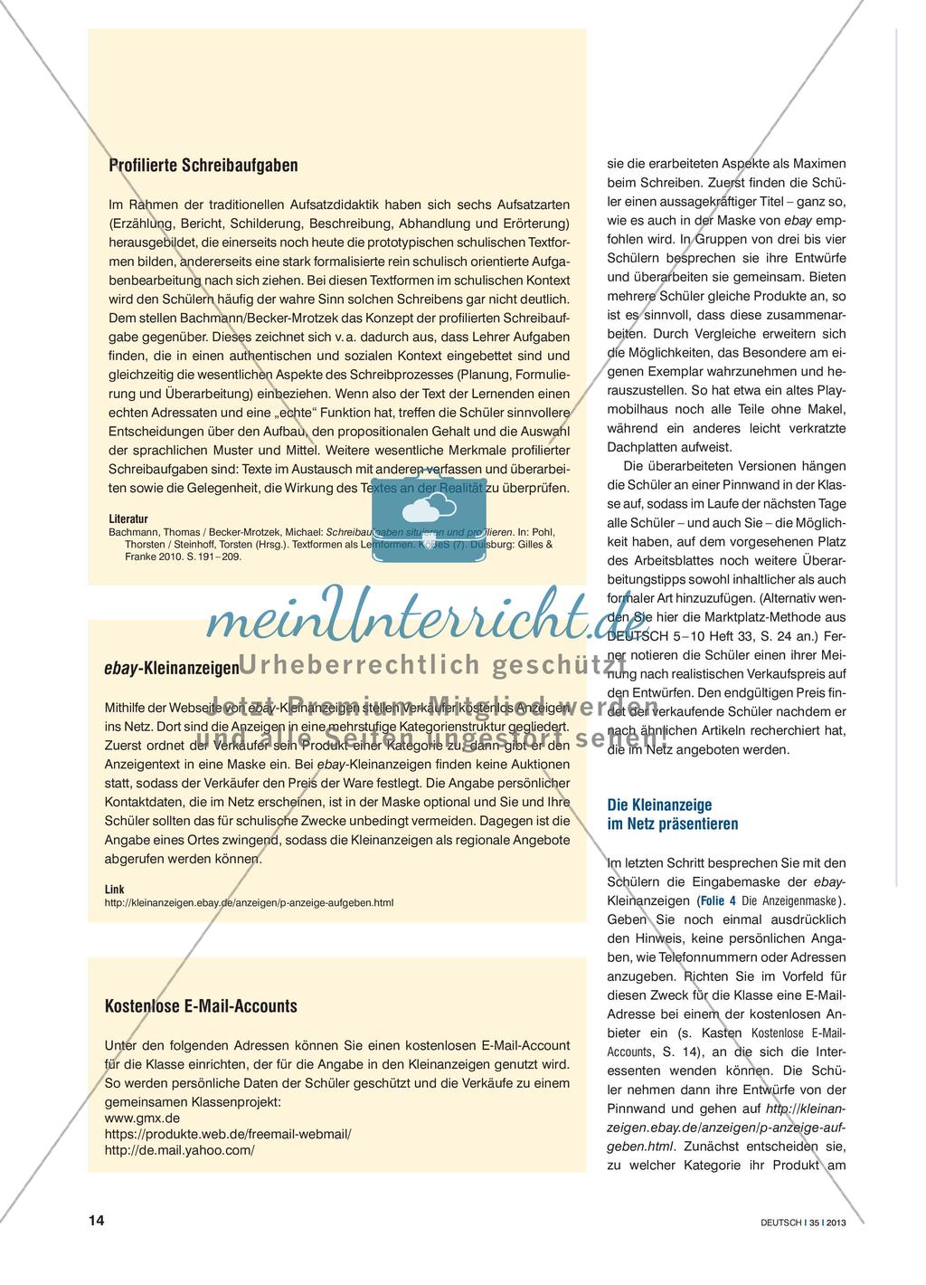„Ich verkaufe hier einen iPod 2“ - Für Kleinanzeigen Beschreibungen formulieren Preview 3