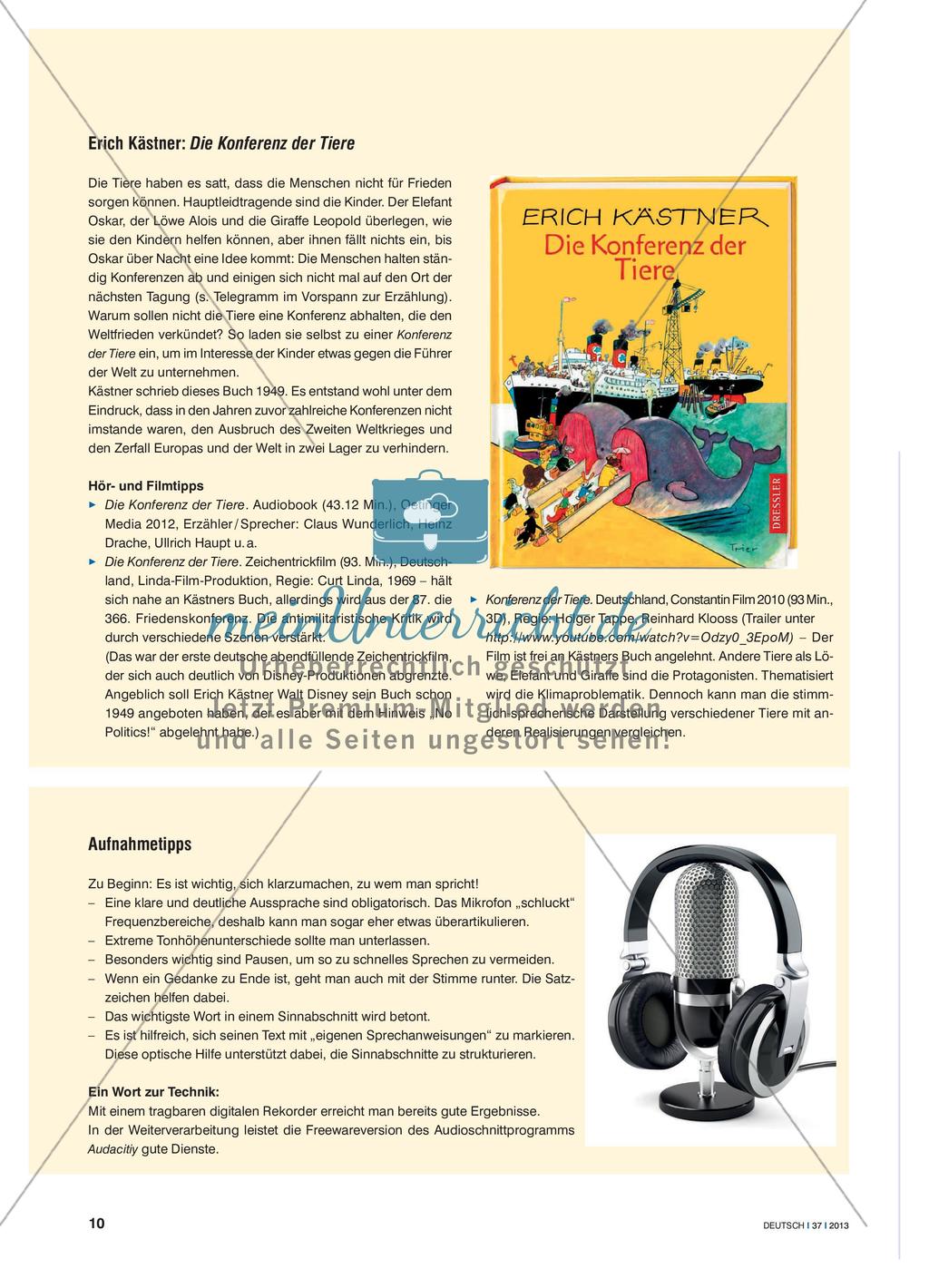 Kino für die Ohren - Stimm- und Sprechmuster von Figuren für ein Hörspiel erarbeiten Preview 3
