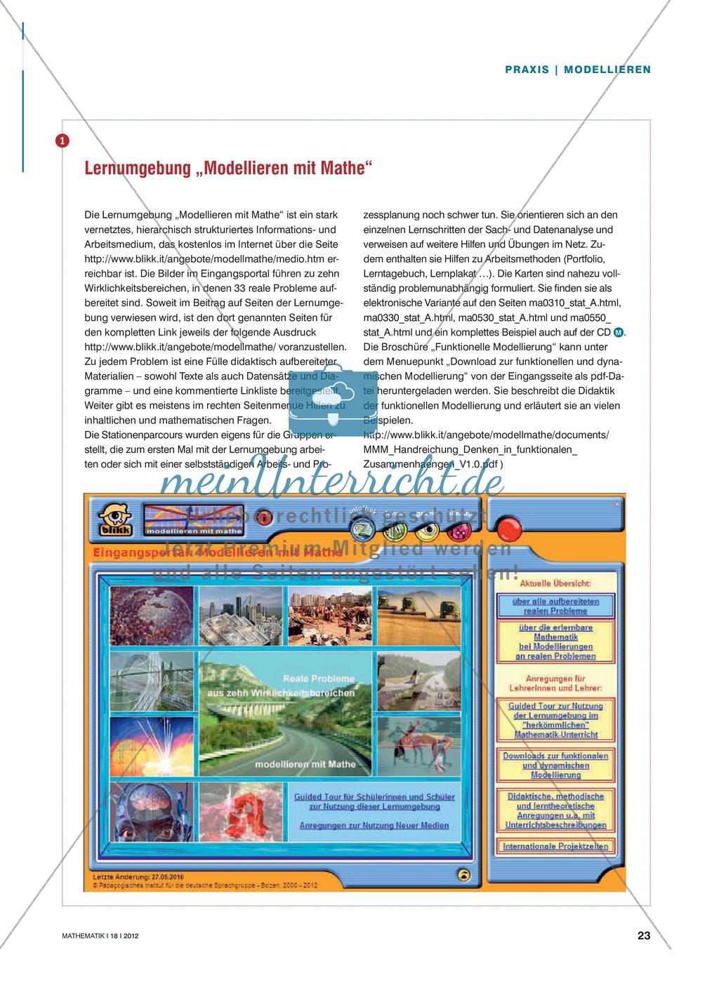 Energiehunger: Stillbar? - Bearbeitung realer Probleme der Lernplattform „Modellieren mit Mathe“ Preview 2