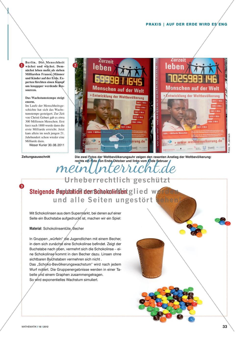 Auf der Erde wird es eng - Prognose zur Bevölkerungsentwicklung Preview 2