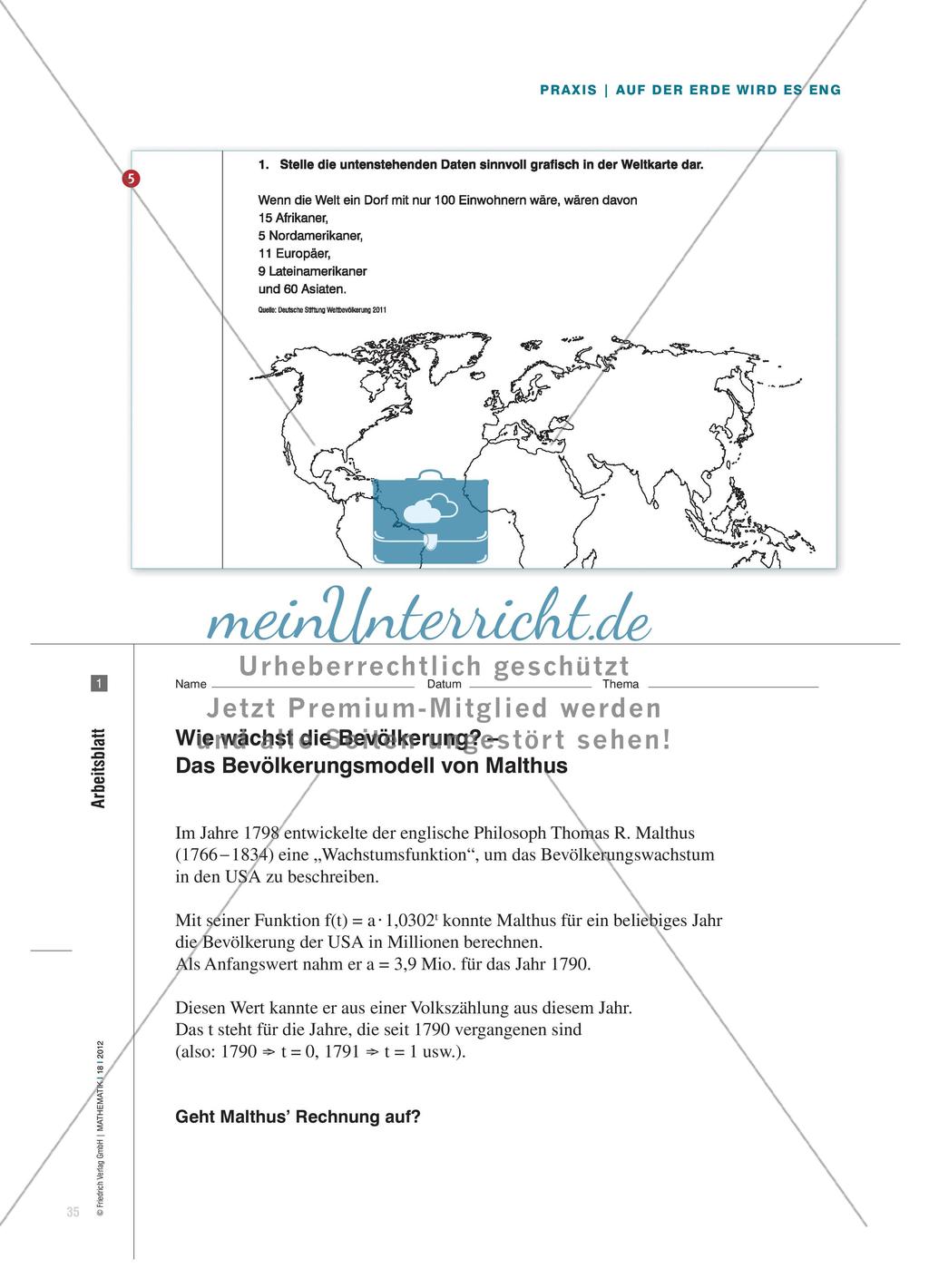 Auf der Erde wird es eng - Prognose zur Bevölkerungsentwicklung Preview 4
