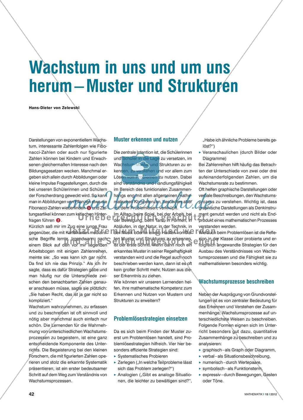 Wachstum in uns und um uns herum – Muster und Strukturen Preview 1