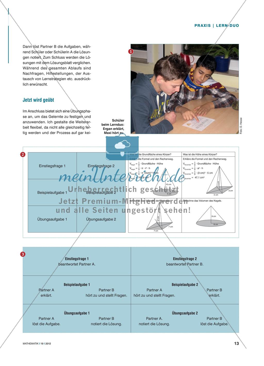 Das Lern-Duo - Eine Partnerarbeit zur Wiederholung von Unterrichtsinhalten Preview 2