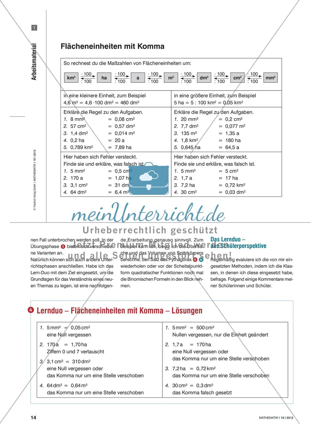 Das Lern-Duo - Eine Partnerarbeit zur Wiederholung von Unterrichtsinhalten Preview 3