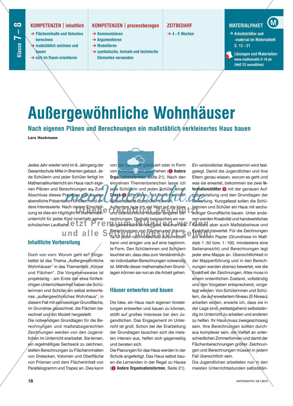 Außergewöhnliche Wohnhäuser - Miniaturmodelle nach eigenen Plänen und Berechnungen Preview 1